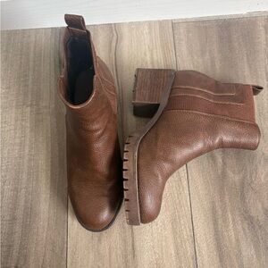 Brown Leather Ankle Boots